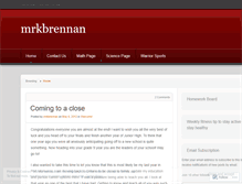 Tablet Screenshot of mrkbrennan.wordpress.com