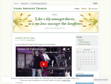 Tablet Screenshot of liliesamongstthorns.wordpress.com