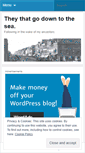 Mobile Screenshot of downtothesea.wordpress.com