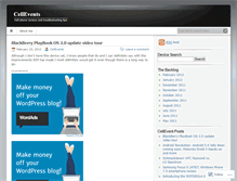 Tablet Screenshot of cellevents.wordpress.com