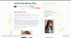 Desktop Screenshot of fromthemommyfiles.wordpress.com