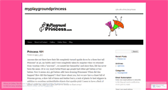Desktop Screenshot of myplaygroundprincess.wordpress.com