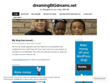 Tablet Screenshot of dreamingbigdreams.wordpress.com