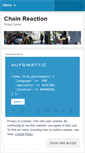 Mobile Screenshot of chainreactionstreetgame.wordpress.com