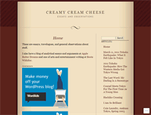 Tablet Screenshot of creamycreamcheese.wordpress.com