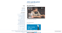 Desktop Screenshot of johnjuandapoker.wordpress.com