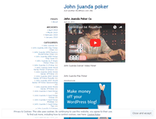 Tablet Screenshot of johnjuandapoker.wordpress.com