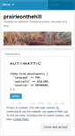 Mobile Screenshot of prairieonthehill.wordpress.com