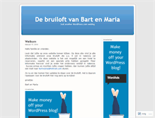 Tablet Screenshot of bruiloftbartenmaria.wordpress.com