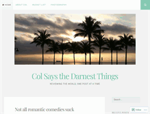 Tablet Screenshot of colsays.wordpress.com