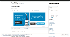 Desktop Screenshot of fearfulsymmetryuk.wordpress.com