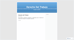 Desktop Screenshot of derechodeltrabajo.wordpress.com