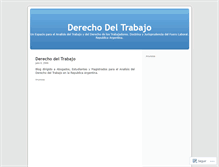 Tablet Screenshot of derechodeltrabajo.wordpress.com