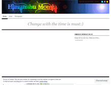 Tablet Screenshot of himanshumonga.wordpress.com