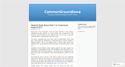 Desktop Screenshot of commongroundia.wordpress.com