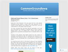 Tablet Screenshot of commongroundia.wordpress.com