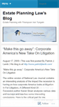 Mobile Screenshot of estateplanninglaw.wordpress.com