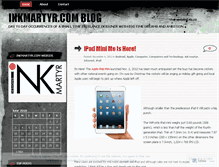 Tablet Screenshot of inkmartyr.wordpress.com