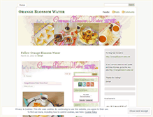 Tablet Screenshot of orangeblossomwater.wordpress.com