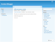 Tablet Screenshot of contestblogger.wordpress.com