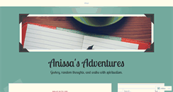 Desktop Screenshot of anissasadventures.wordpress.com
