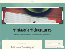 Tablet Screenshot of anissasadventures.wordpress.com