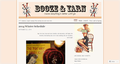 Desktop Screenshot of boozeandyarn.wordpress.com