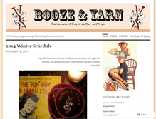 Tablet Screenshot of boozeandyarn.wordpress.com