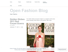 Tablet Screenshot of fashionopen.wordpress.com