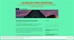 Desktop Screenshot of ivanbissell.wordpress.com