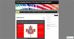 Desktop Screenshot of canadianmosaic.wordpress.com