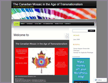 Tablet Screenshot of canadianmosaic.wordpress.com