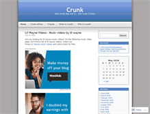 Tablet Screenshot of crunk.wordpress.com