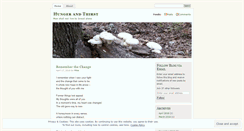 Desktop Screenshot of hungerandthirst.wordpress.com
