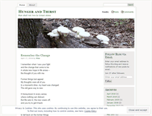 Tablet Screenshot of hungerandthirst.wordpress.com