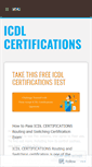 Mobile Screenshot of icdlcertifications.wordpress.com