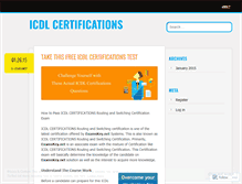 Tablet Screenshot of icdlcertifications.wordpress.com