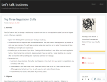 Tablet Screenshot of ltbusiness.wordpress.com