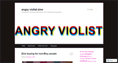 Desktop Screenshot of angryviolist.wordpress.com