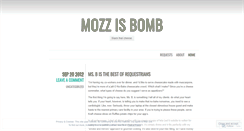 Desktop Screenshot of mozzisbomb.wordpress.com