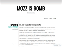 Tablet Screenshot of mozzisbomb.wordpress.com