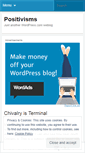 Mobile Screenshot of positivisms.wordpress.com