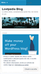 Mobile Screenshot of lostpedia.wordpress.com