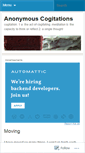 Mobile Screenshot of anonymouscogitations.wordpress.com
