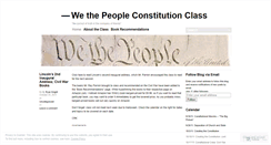 Desktop Screenshot of ncwethepeople.wordpress.com