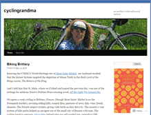 Tablet Screenshot of cyclingrandma.wordpress.com