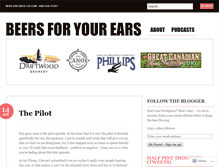 Tablet Screenshot of beersforyourears.wordpress.com