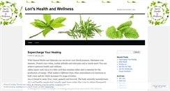 Desktop Screenshot of lorihealthandwellness.wordpress.com