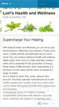 Mobile Screenshot of lorihealthandwellness.wordpress.com
