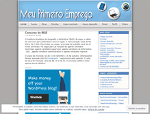 Tablet Screenshot of meuprimeiroemprego.wordpress.com